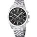 Festina F20742/3 Heren Polshorloge Chronograaf Zwart Staal Zilverkleurig