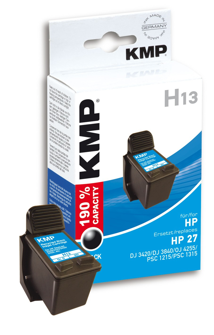 KMP H13 single pack / zwart