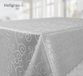 Goodivery Nappe Damas Ornements Gris Clair Polyester Rectangulaire 360 cm