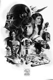 Star Wars Pyramid International Star Wars 40th Anniversary Montage Maxi Poster