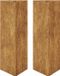 vidaXL Plantenbakken - 2 stuks - Driehoekig - 30x26x75 cm - Cortenstaal/Bruin - Metaal