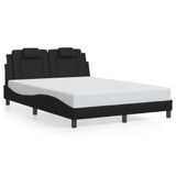 VidaXL Bedframe "Viana" Kunstleer Zwart 140x190 cm