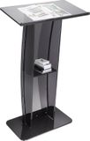 Vevor Sta-Bureau Lessenaar 685 X 330 X 1198 Mm, Podiumstandaard met Breed Leesgedeelte En Opbergplank, Sta-Bureau voor Kerk, Kantoor, School, Zwart Podium 30 Kg Draagvermogen