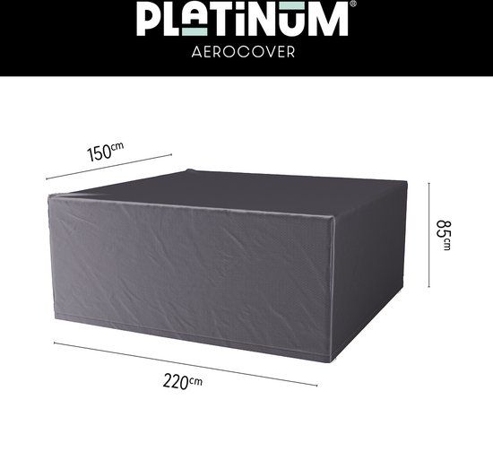 AeroCover Tuinsethoes - 220 x 150 x H85 cm - Antraciet