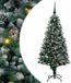 vidaXL Kunstkerstboom Groen 150 cm PVC en Staal en Kunststof