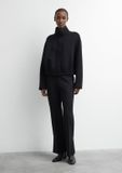 Comma - Vrouwen - Jerseybroek met uitlopende pijpen - Zwart - W42 X L32