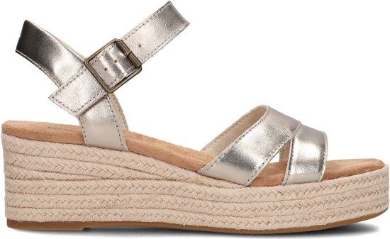 Toms Audrey Sandalen - Dames - Goud - Maat 43,5 - Sleehak - Suède