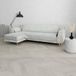 Italian Bed Linen COMFORT Antislip bankovertrek van polyester, schiereiland links, lichtgrijs, 240 cm