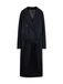 GOBI Cashmere Manteau croisé en cachemire pour femme noir