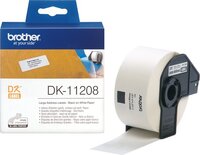 Brother DK11208 - Grote adreslabels - Papier - 38 x 90 mm - Wit