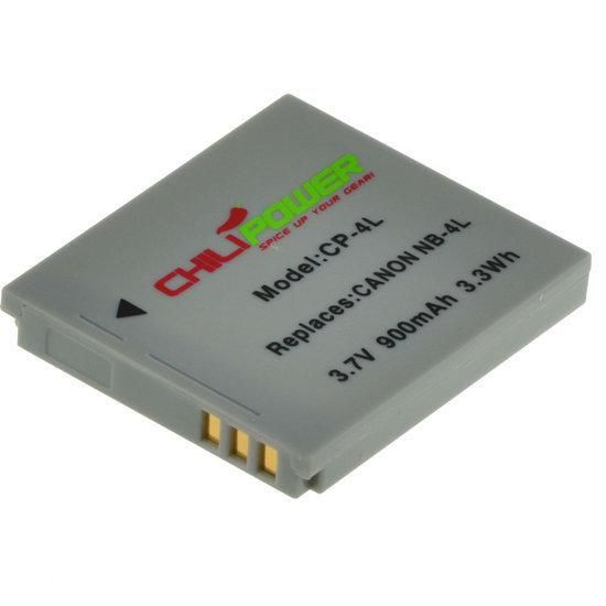 ChiliPower NB-4L accu voor Canon - 900mAh