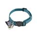 Love Story Anti-wurging halsband met bel nylon 20 > 28 cm, reflecterend, smaragd