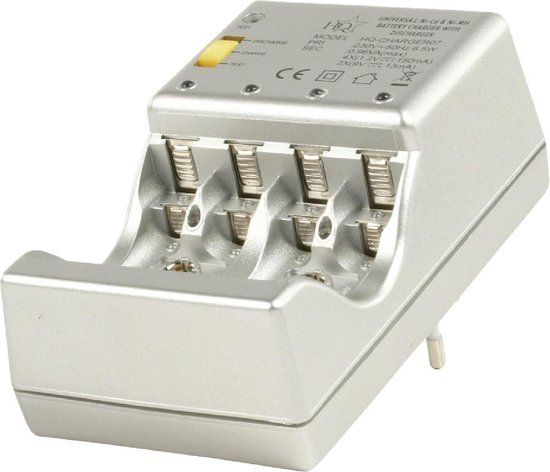 HQ - Batterijlader/tester - Zilver