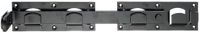 Alberts 210205 slaggrendel voor dubbele poort, zwart, 423 x 70 mm