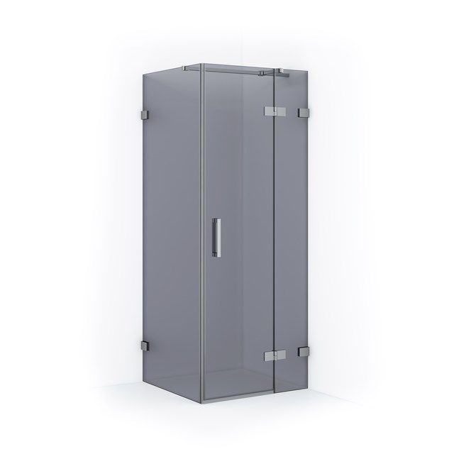 Maxaro Douchecabine Diamond 80x80cm 8mm Rookglas Veiligheidsglas Chroom