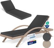 Beautissu QD-RL Ligstoelkussen 190x60 cm Antraciet