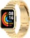 By Qubix Qubix Stalen schakelband met case - Goud - Geschikt voor Xiaomi Redmi Watch 2 (Lite)