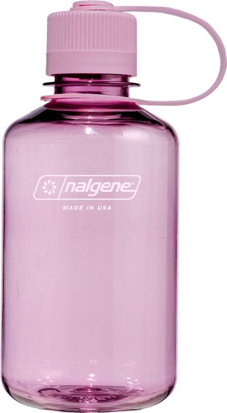 Nalgene Narrow Mouth Bottle - drinkfles - waterfles - lekvrij - 500ml - BPA free - SUSTAIN - Cherry Blossom
