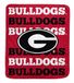 Pegasus Sports NCAA Georgia Bulldogs Repeat Refresh Wordmark Fleece Deken