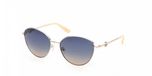 Guess GU00284 Or pâle brillant 58/17/135 FEMME Lunettes de soleil