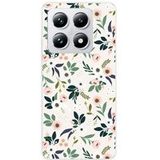 Xiaomi 14T Pro Flowers Bedrukt Siliconen Hoesje