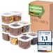 VIWARES Viware Boîtes de conservation avec couvercle hermétique, lot de 12 récipients de conservation sans BPA