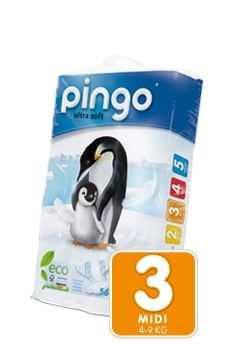 Pingo Ecologische Luiers Maat 3 - 56 stuks - 9 kg