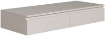 Selsey Bemmi bureau / coiffeuse suspendu avec tiroirs greige 120 cm