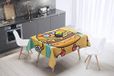 Bonamaison Tafelkleed, Anti-Mold, Sneldrogend, Waterdicht, 100% Polyester Tafellaken, 140cm x 140cm - Ontworpen en Vervaardigd in Turkije