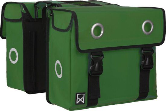 Willex Dubbele Bisonyl Fietstas 40L - Groen
