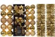 Kaemingk B.V. Set de décoration de Noël - or - 42 pièces - plastique - 6 cm