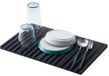 YAMAZAKI 3835-P Opvouwbare afdruipbak - Keukenschotel Droogmat Home | Siliconen, Zwart