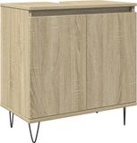 vidaXL Badkamerkast 58x33x60 cm bewerkt hout sonoma eikenkleurig