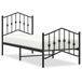 VidaXL Bedframe Metaal Zwart 75x190 cm