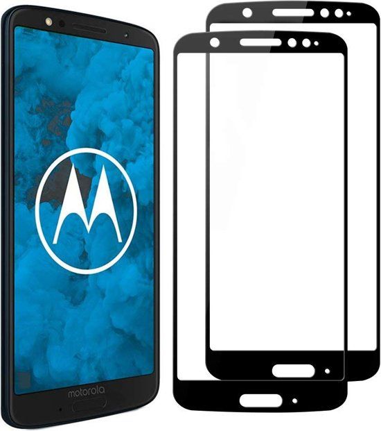 Drphone Moto G6 Glas 4D Volledige Glazen Dekking Zwart - Official Product