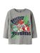 NAME IT T-shirt 'NMMJik Paw' bleu foncé / gris chiné / vert herbe / orange rouge