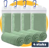 Pasper koelsjaal 4 stuks - 90 x 30 cm - groen