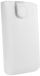 mumbi - Sony Xperia Z1 mobiele telefoon tas bescherming hoes slim case cover etui wit van echt leer met klittenbandsluiting