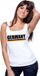 Bellatio Decorations Wit Germany supporter mouwloos shirt dames - Duitsland singlet shirt/ tanktop XL