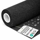 Outdoor Stof per Meter Waterafstotend Polyesterstof 0,5M x 160 cm – Tuinstof voor Zonnescherm Tuinmeubels Kussens Bekleding Buiten Robuust met Oeko Tex Grafiet ecologisch linnen