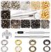 Bol 400 œillets métalliques pour bâches, 5 mm, avec outil de montage et boîte de rangement