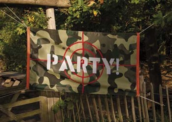 Unique Party Camouflage Vlag Party 90 X 150 Cm