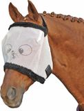 HKM Vliegenmasker met teddy -Funny- wit Full