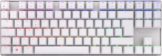 Cherry MX 8.2 TKL Wireless RGB Toetsenbord Gamen RF-draadloos + Bluetooth QWERTZ Duits Wit
