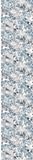Ambiance Sticker Vliesbehang voorgelijmd rol Scandinavische blauwe en grijze steen decoratieve lijm - 1 rol H300 x L60 cm