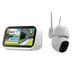 Technaxx Mini bewakingscamera set met touchscreen monitor 4,3 inch - 3MP 2K WLAN camera dual-band, IP65 buitencamera - PTZ: draaien, kantelen; personenherkenning, nachtzicht, 2-weg audio - TX-389