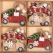 G. Wurm Gmbh + Co. Kg Lot de 24x pendentifs voiture en bois 6 x 5 cm - ornements de décoration de sapin de Noël en bois