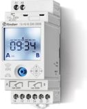 Finder 12.A2.8.230.0000 Schakelklok voor DIN-rails 230 V/AC Astronomisch, Weekprogramma