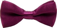 Fako Fashion® Kinder Vlinderstrik Aubergine - 10cm - Effen - Kinderstrik - Vlinderdas - Strik - Polyester