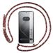 Tumundosmartphone Transparante beschermhoes voor Xiaomi 14 Pro 5G, met koord in roze/goud